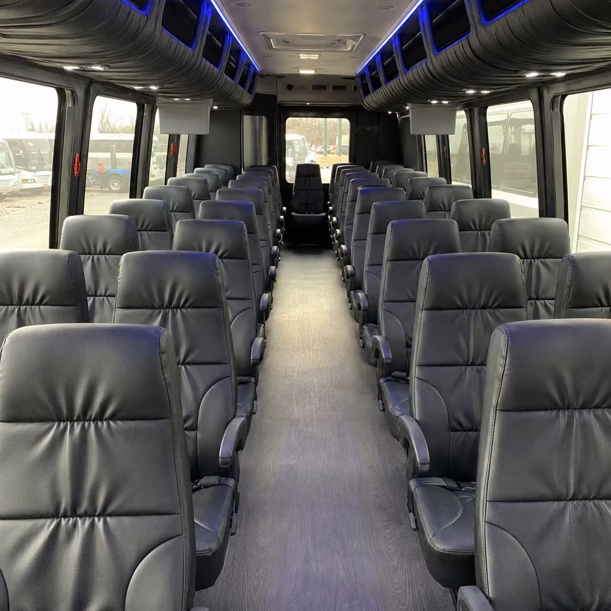 25 passenger minibus interior