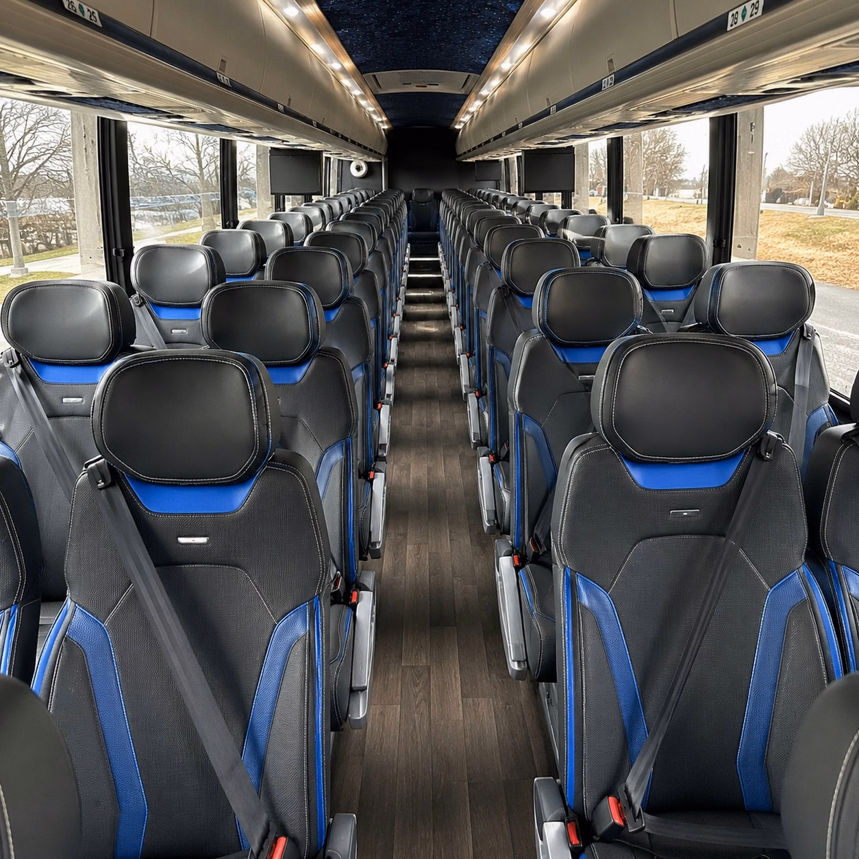 albuquerque charter bus interior