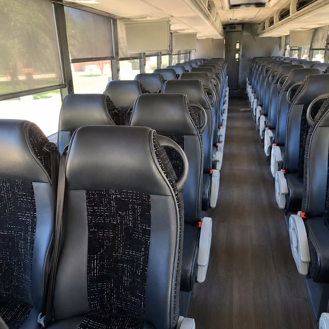 albuquerque charter bus rental interior