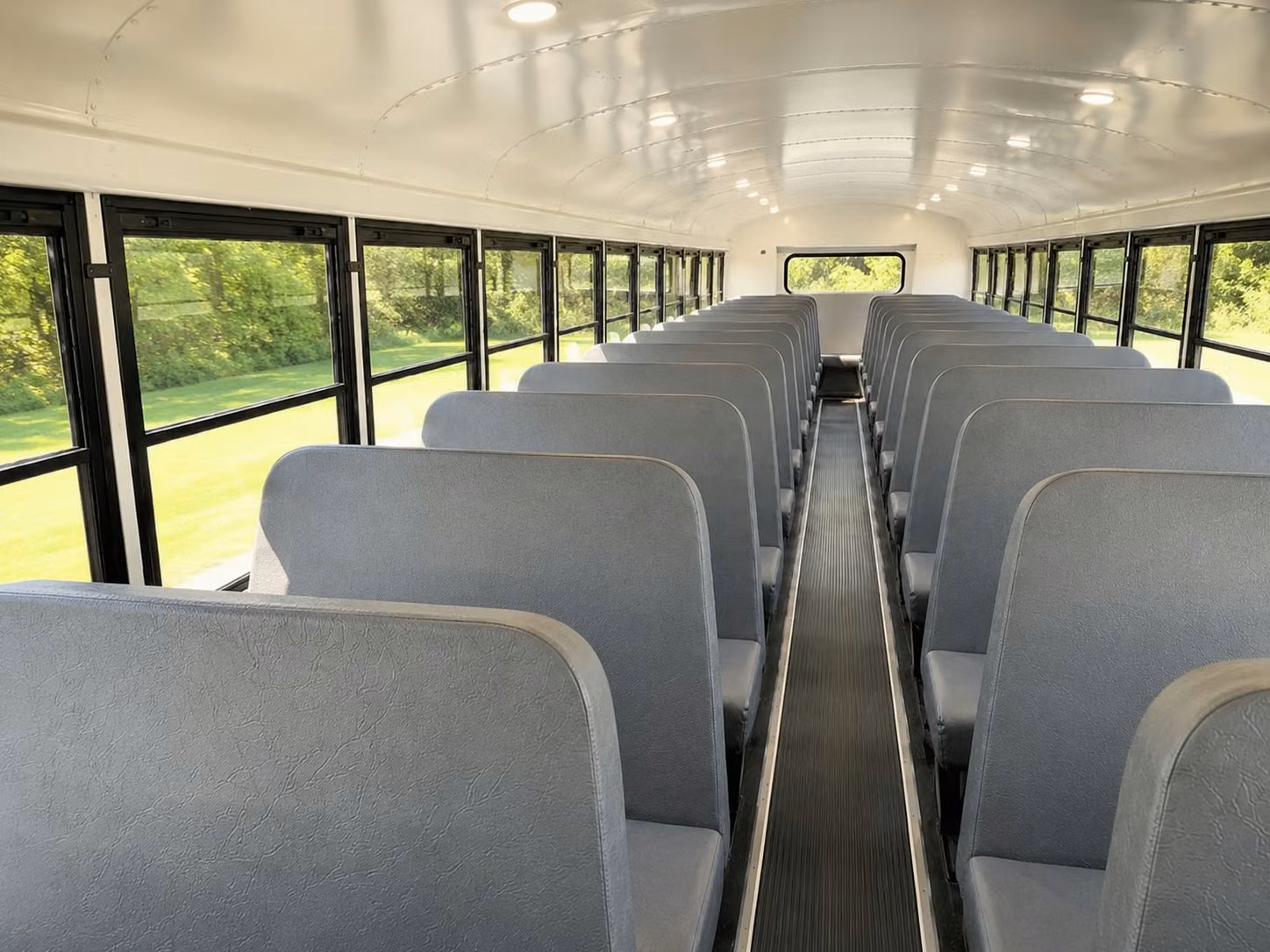 school bus inside