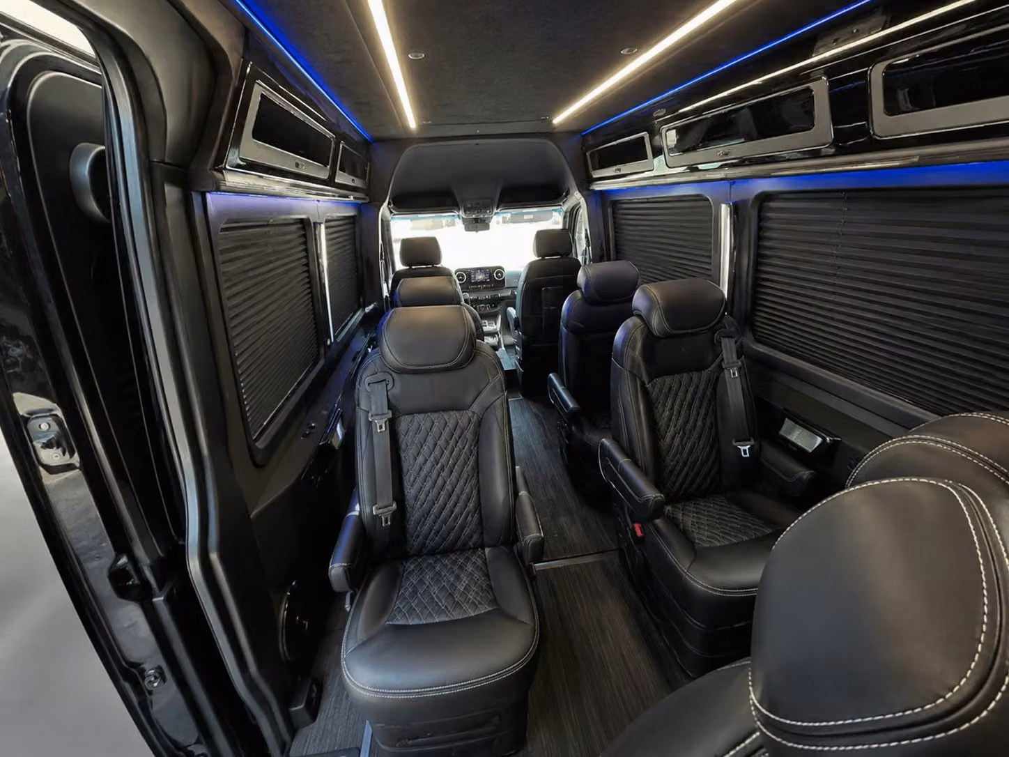 sprinter van with driver inside